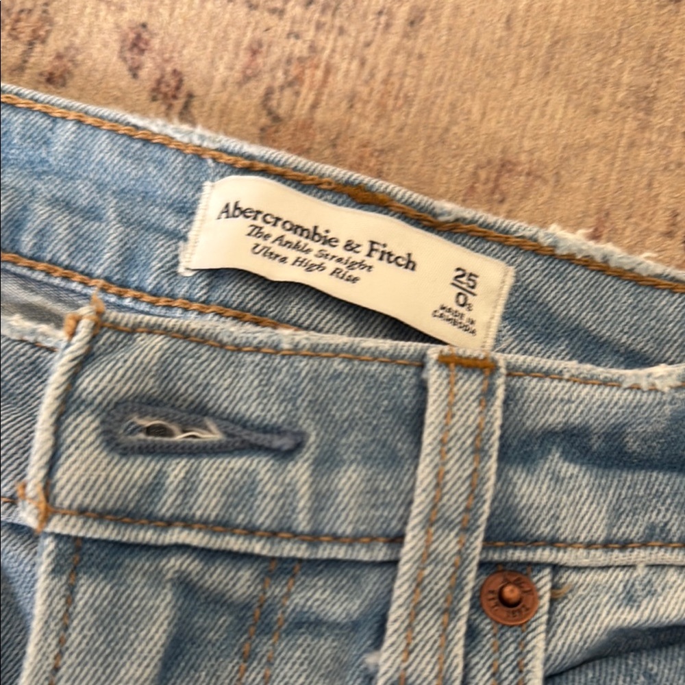 Abercrombie & Fitch Ankle Straight Denim